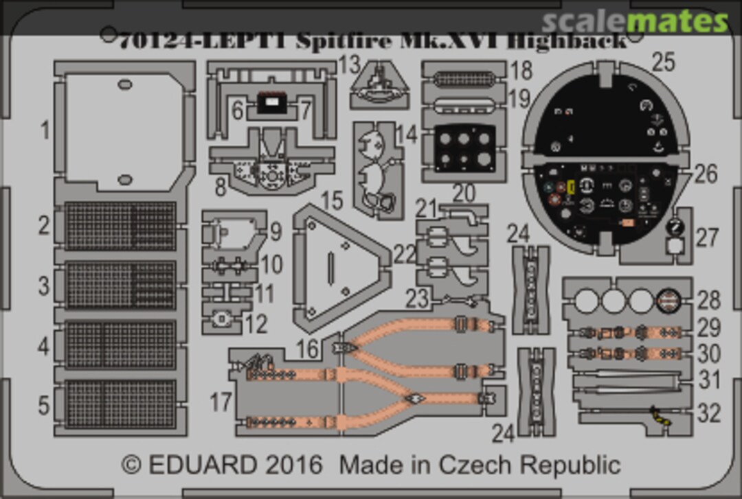 Boxart Spitfire Mk.XVI Highback 70124-LEPT1 Eduard