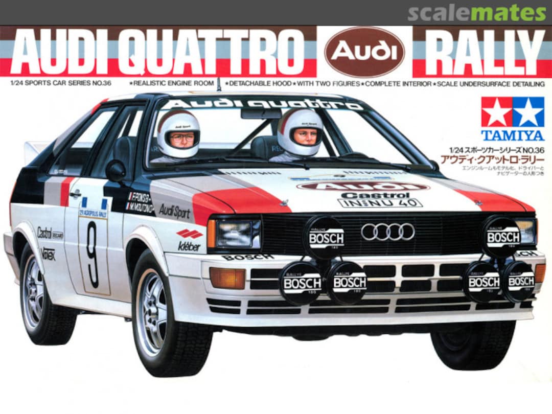 Boxart Audi quattro Rally 24036 Tamiya