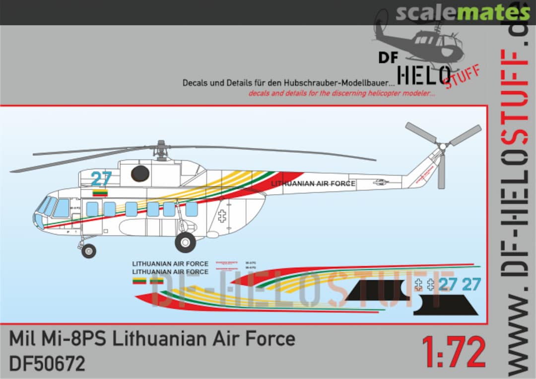 Boxart Mil Mi-8PS Lithuanian Air Force DF50672 DF HeloStuff