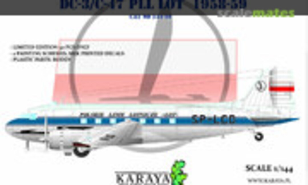 1:144 DC-3 / C-47 PLL LOT 1958-1959 (Karaya 144-10)