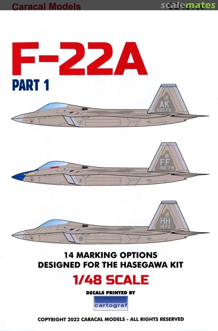 Boxart F-22A CD48166 Caracal Models