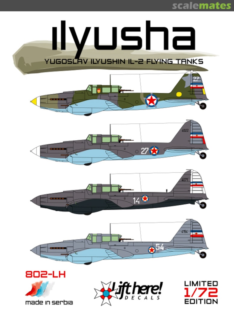 Boxart Ilyusha 802-LH Lift Here Decals