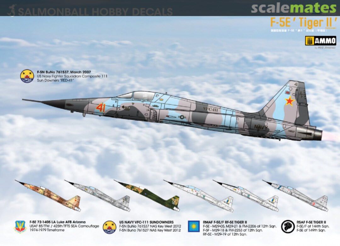 Boxart F-5E Tiger II SHD72-09 Salmonball Hobby