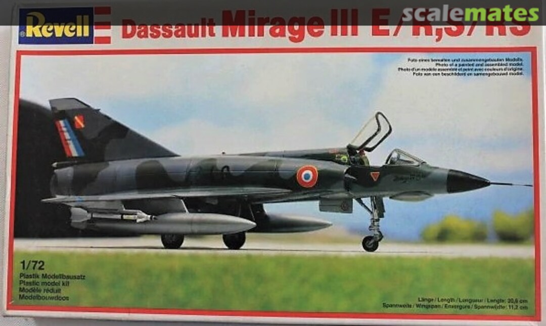 Boxart Dassault Mirage III E/R,S/RS 4438 Revell