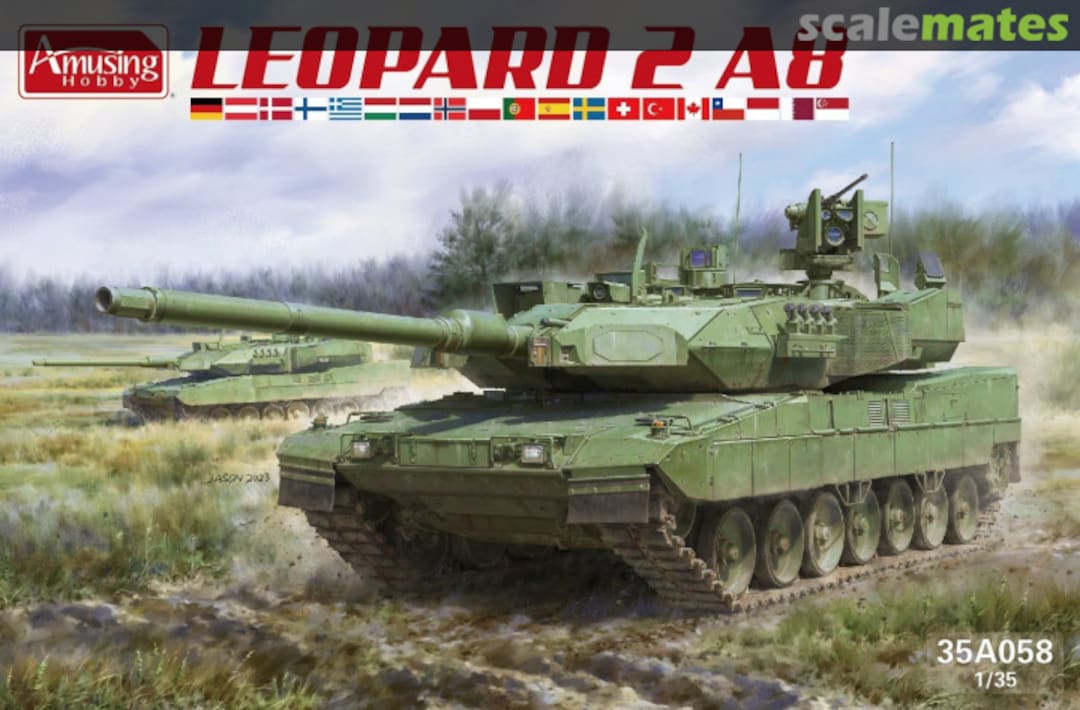 Boxart Leopard 2 A8 35A058 Amusing Hobby