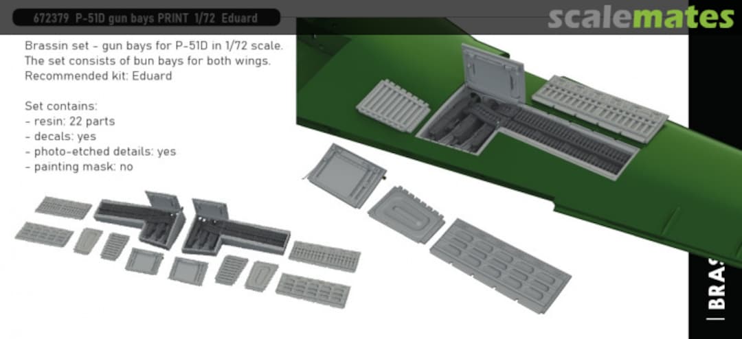 Boxart P-51D Gun Bays 672379 Eduard