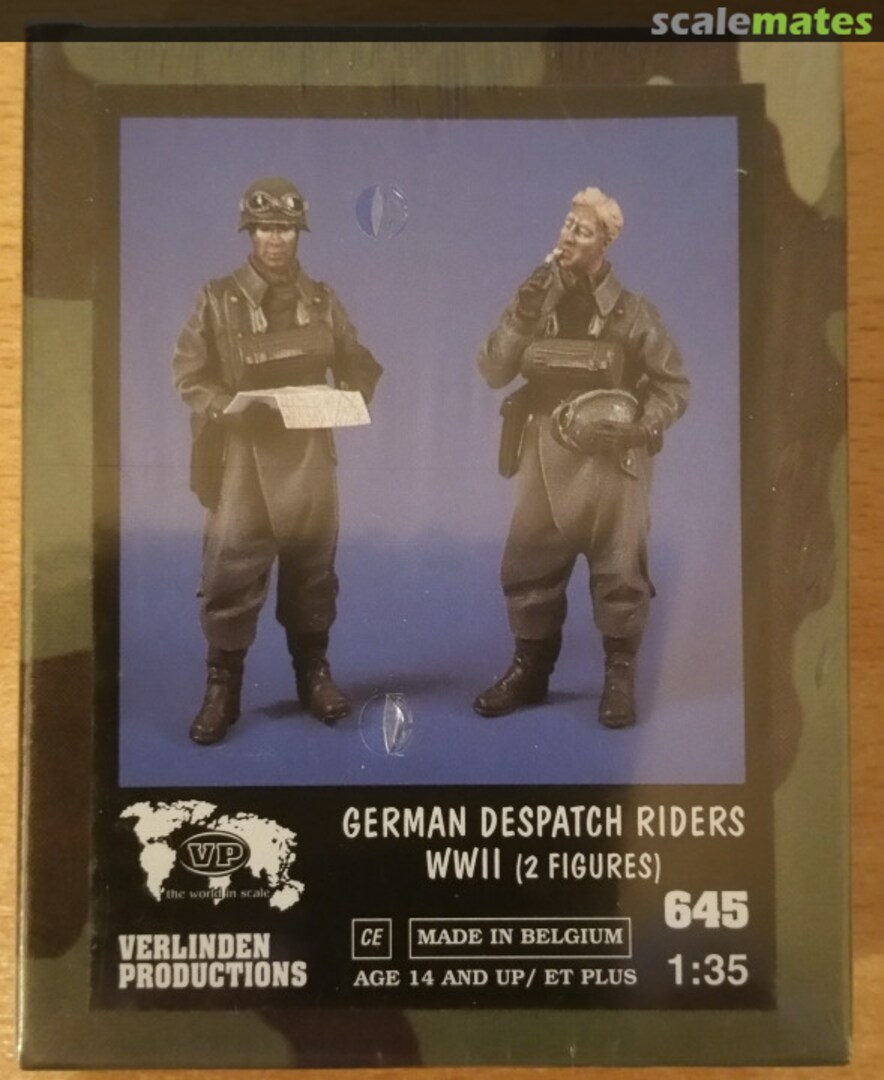 Boxart German Despatch Riders WWII 645 Verlinden Productions