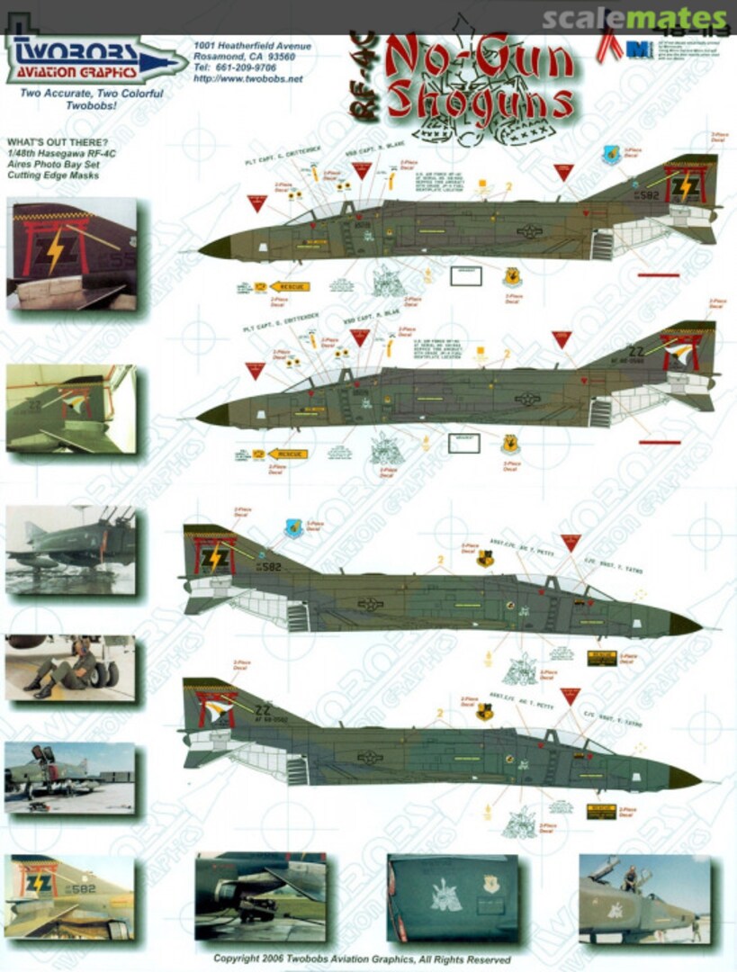 Boxart RF-4C No-Gun Shoguns 48-113 TwoBobs Aviation Graphics