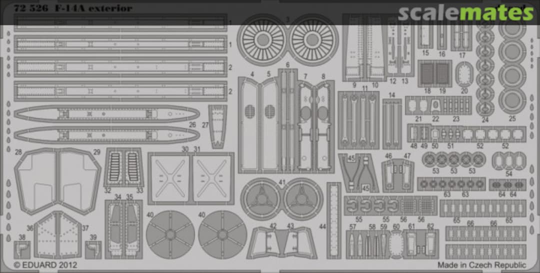 Boxart F-14A Tomcat - Exterior 72526 Eduard
