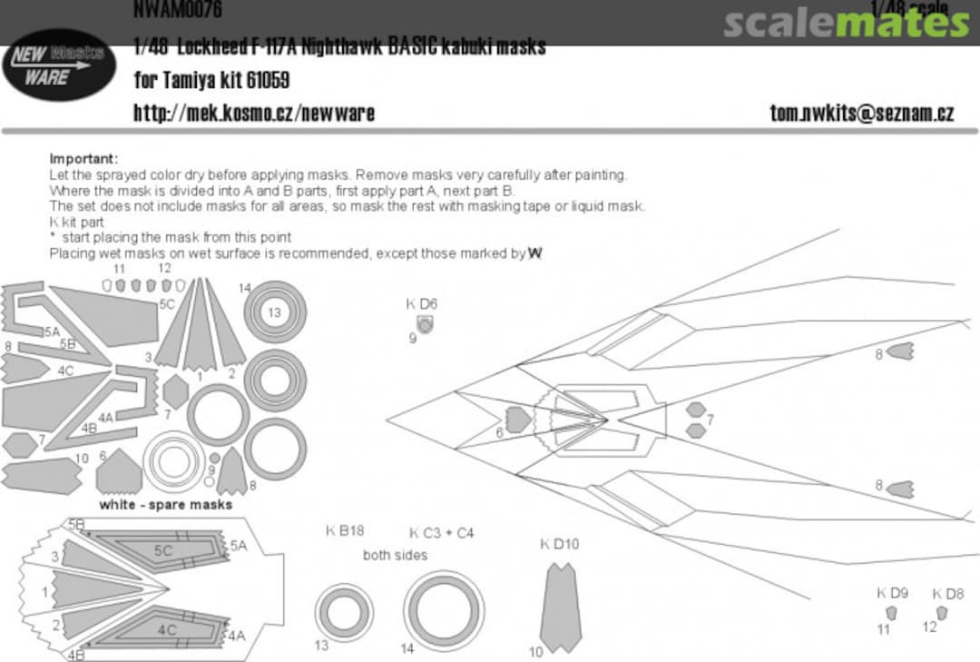 Boxart Lockheed F-117A Nighthawk BASIC NWAM076 New Ware