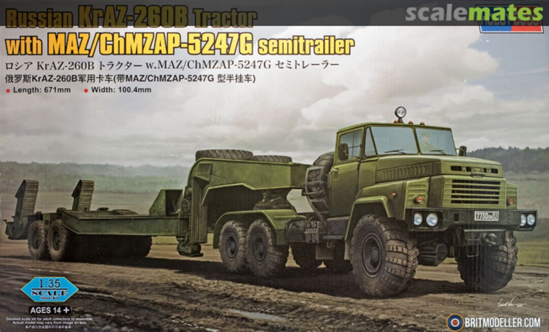 Boxart KrAZ-260B & ChMZAP-5247G 85523 HobbyBoss