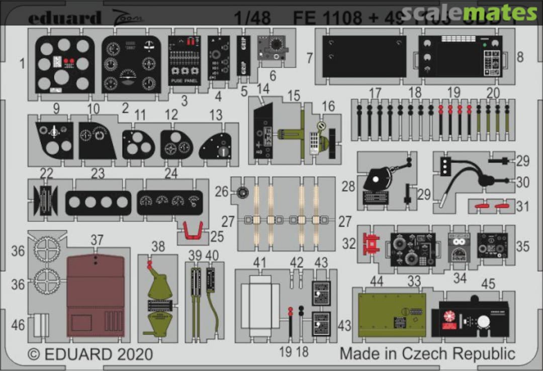 Boxart SBD-1 ACADEMY FE1108 Eduard