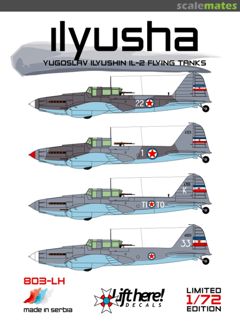 Boxart Ilyusha 803-LH Lift Here Decals