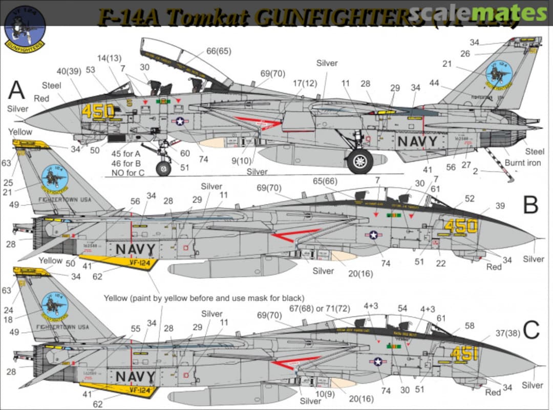 Boxart F-14A Tomcat VF-124 UR14418 UpRise