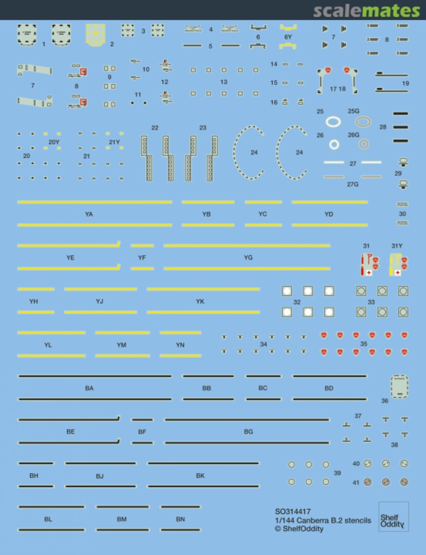 Boxart Canberra B.2 Stencils SO314417 Shelf Oddity