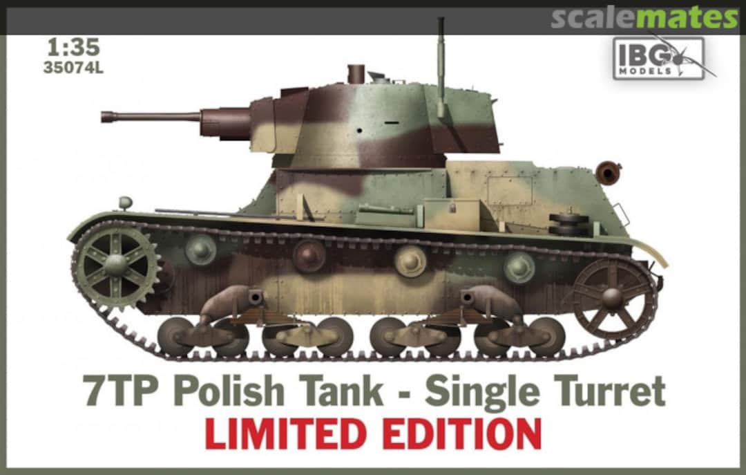 Boxart 7TP Polish Tank - Single Turret 35074L IBG Models