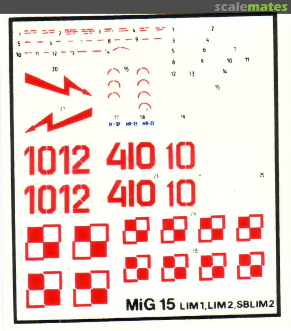 Boxart Mig 15 Fagot  Polskie Kalkomanie