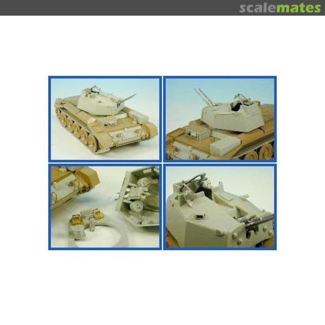 Boxart CRUSADER 20mm TWIN AA Mk-III TURRET & PARTS C043 Accurate Armour