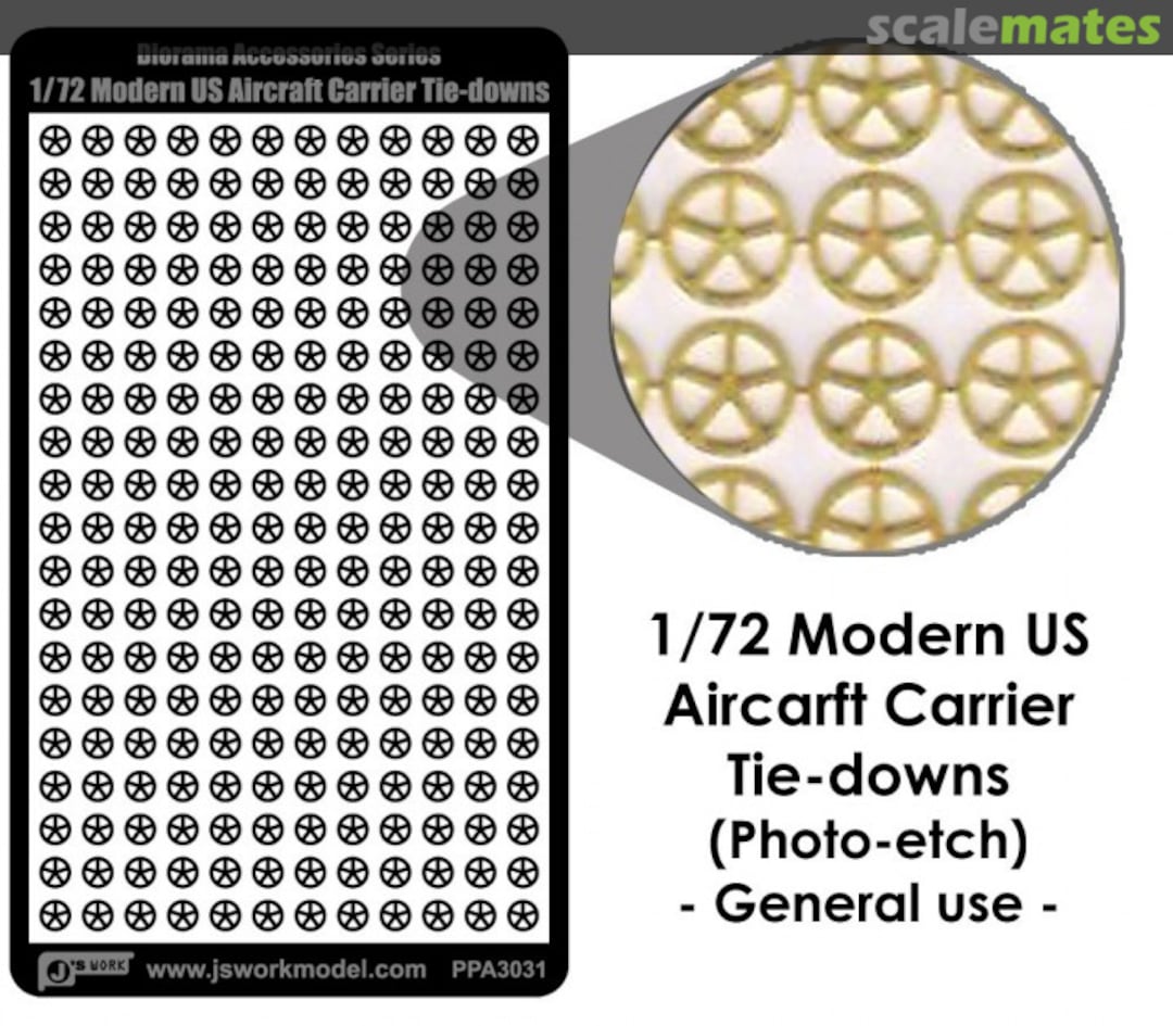 Boxart Modern US Aircraft Carrier Tie-downs PPA3031 J's Work