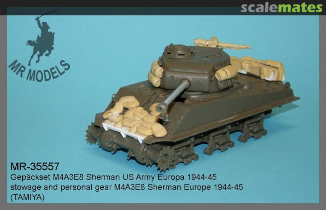 Boxart stowage and personal gear M4A3E8 Sherman Europe 1944-45 MR-35557 MR Modellbau