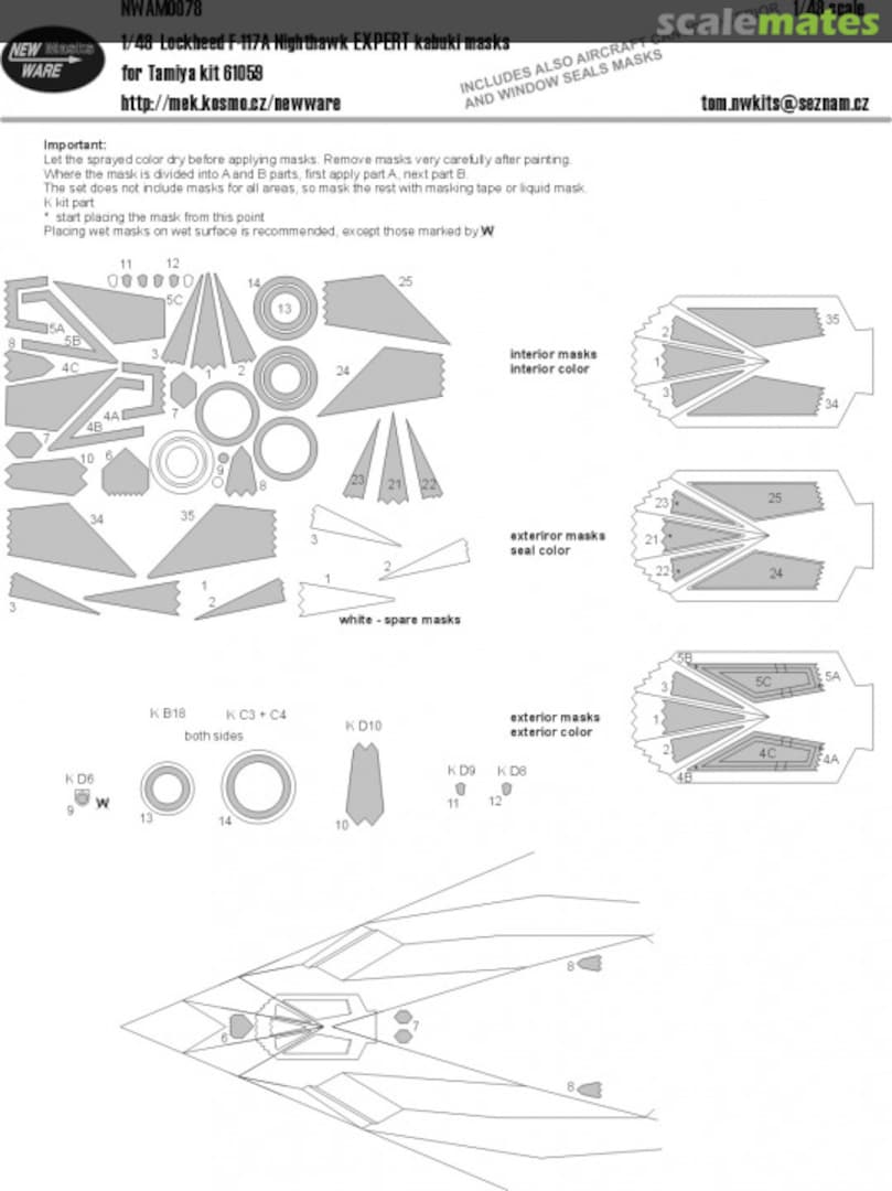 Boxart Lockheed F-117A Nighthawk EXPERT NWAM078 New Ware