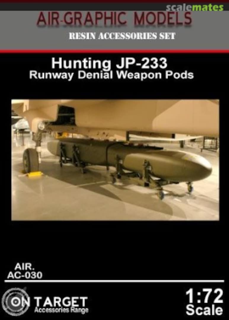 Boxart Hunting JP-233 Runway Denial Weapon Pods AIR.AC-030 Air-Graphic Models