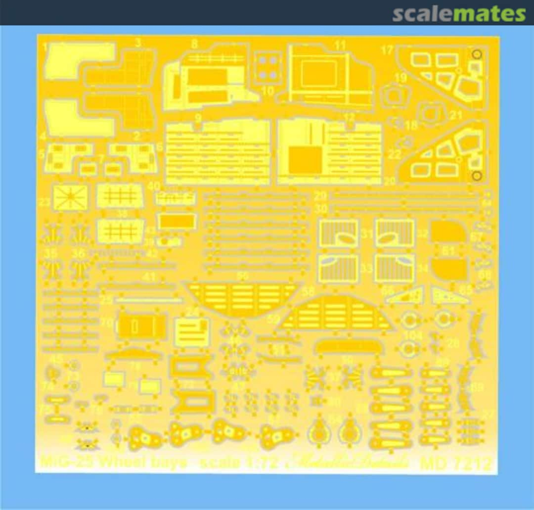 Boxart MiG-25 MD7212 Metallic Details