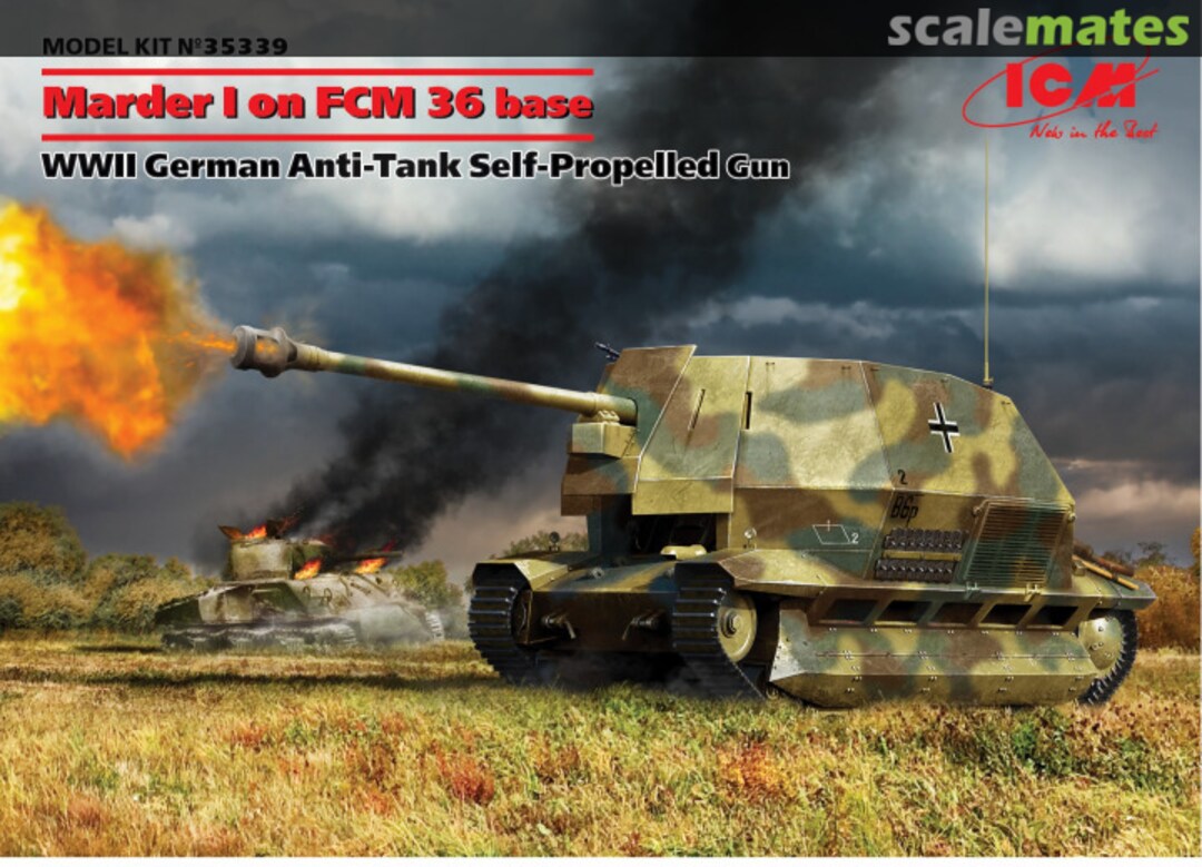 Boxart Marder I on FCM 36 base 35339 ICM