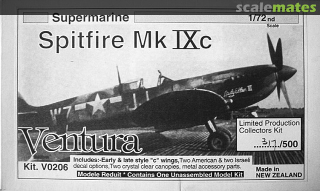 Boxart Supermarine Spitfire Mk IXc V0206 Ventura