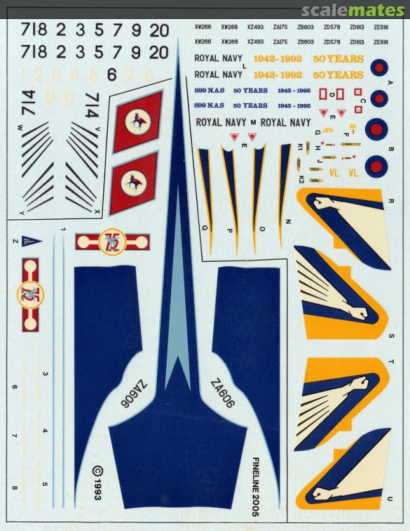 Boxart 45 (R) Squadron Tornado 75th Anniversary; 899 NAS 50th Anniversary 2005 Fineline Decals