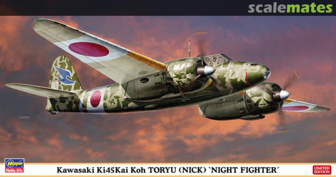 Boxart Kawasaki Ki-45 Kai Koh Toryu (Nick) 'Night Fighter' 07507 Hasegawa