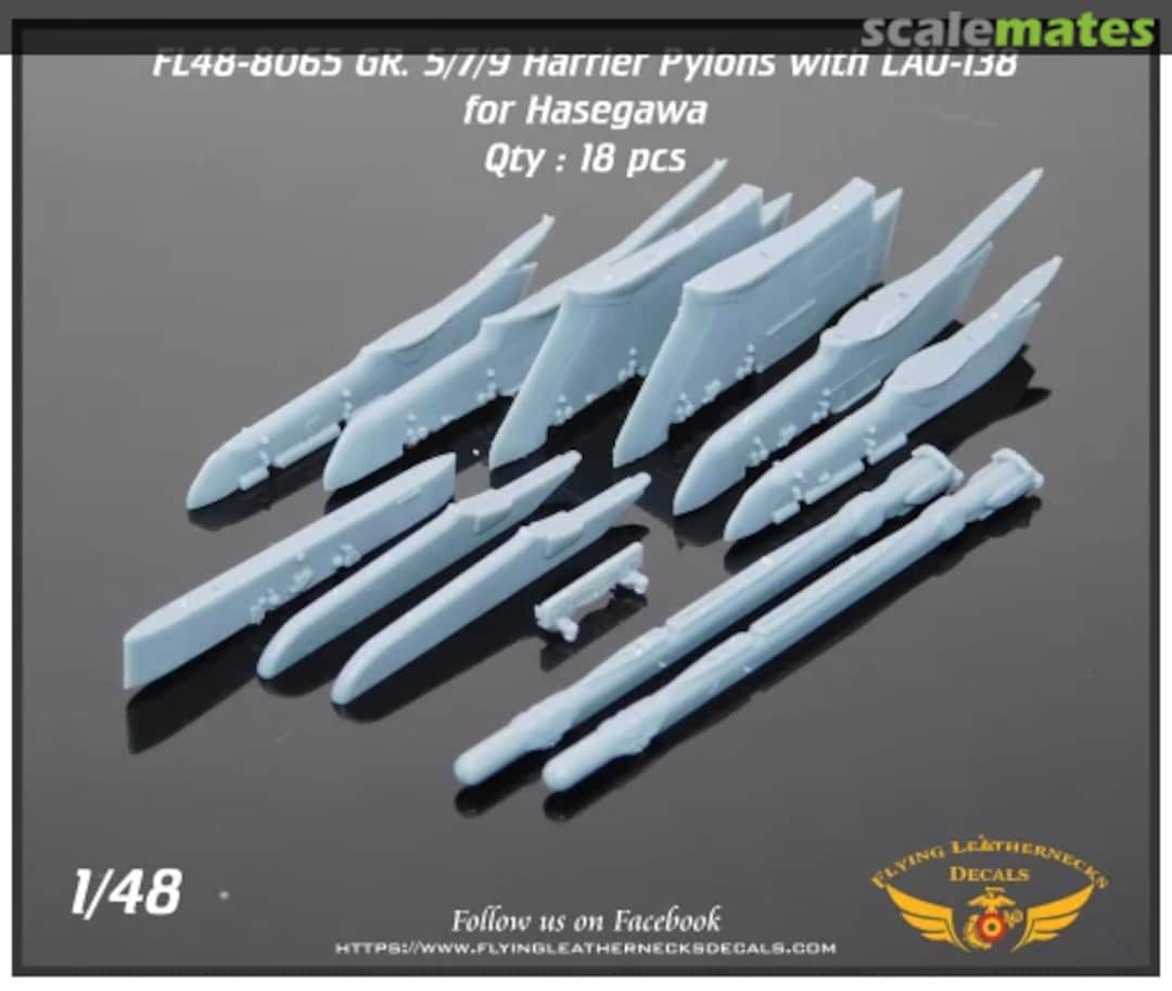 Boxart Harrier GR.5/7/9 Pylons with LAU-138 FL48-8065 Flying Leathernecks