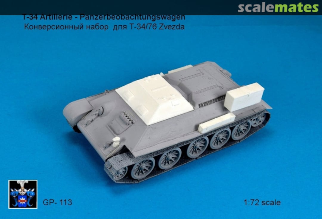 Boxart T-34 Artillerie Panzerbeobachtungswagen conversion set GP-113 Golikov Project