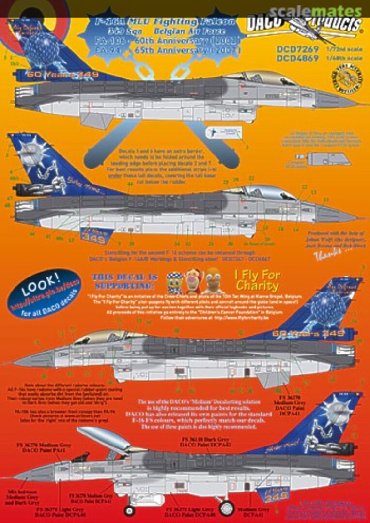 Boxart F-16A MLU Fighting Falcon DCD7269 Daco Products