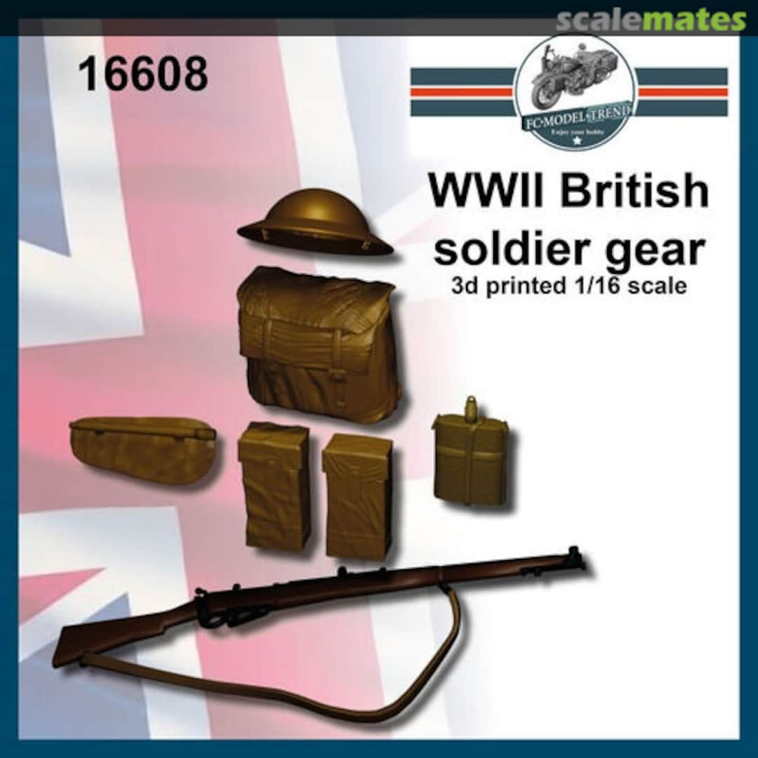 Boxart British WWII soldier gear  (1:16) 16608 FC Model Trend