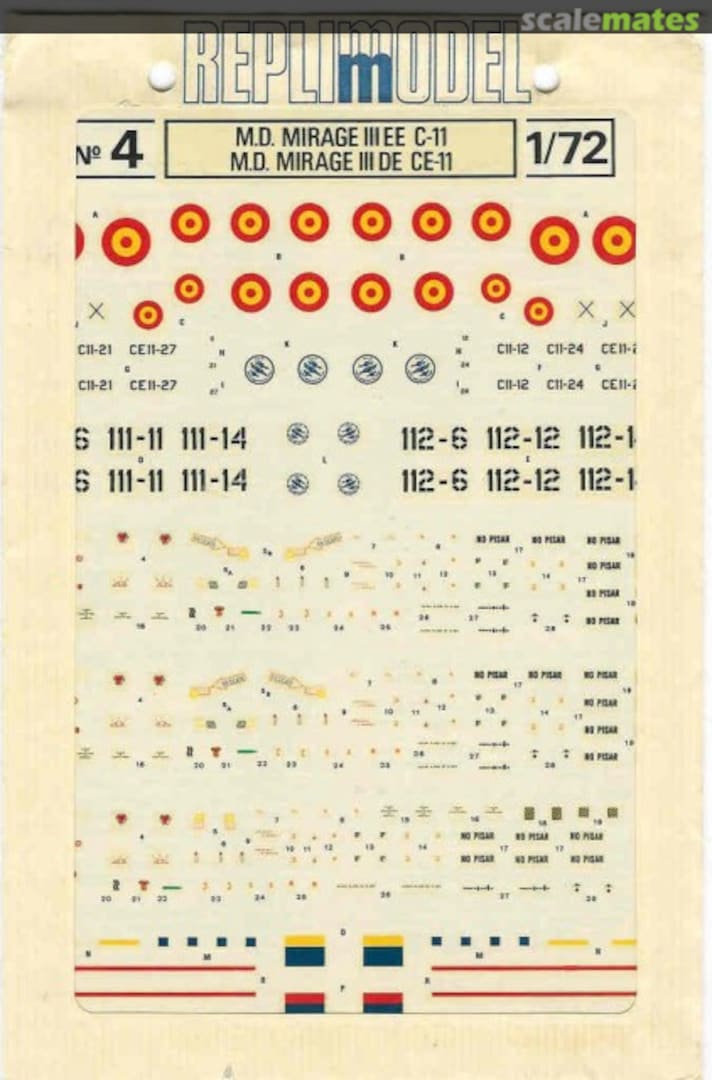 Boxart M.D. Mirage IIIEE C-11 | M.D. Mirage IIIDE CE-11 4-72 Replimodel