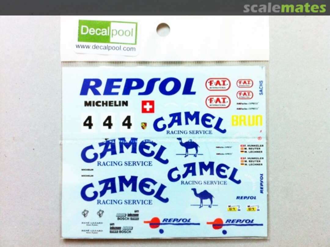 Boxart Porsche 962C Camel #4 88' 24hr LeMans DP014 Decalpool