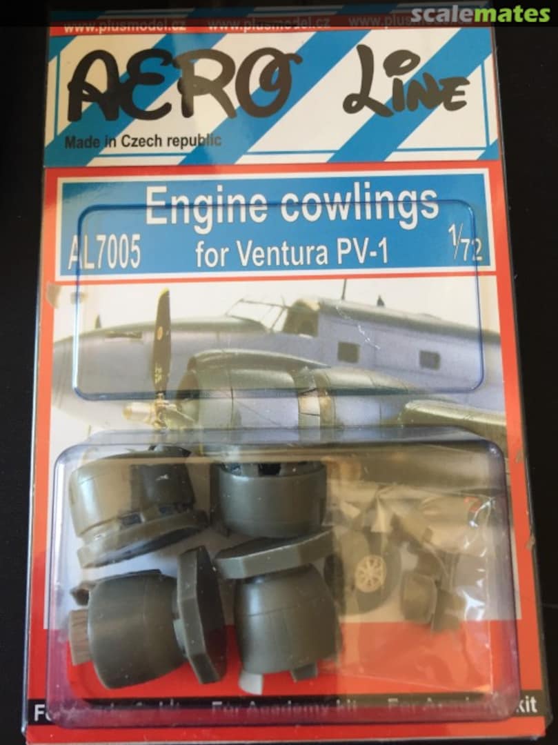 Boxart Engine cowlings for Ventura PV-1 AL 7005 PlusModel