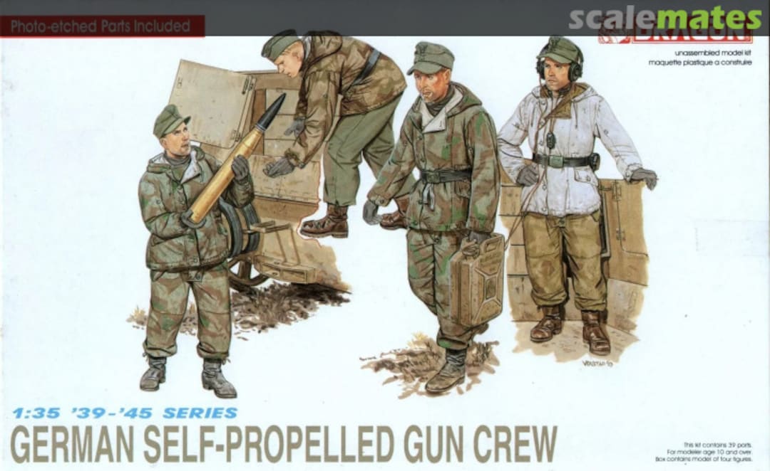 Boxart Self-Propelled Gun Crew 6016 Dragon