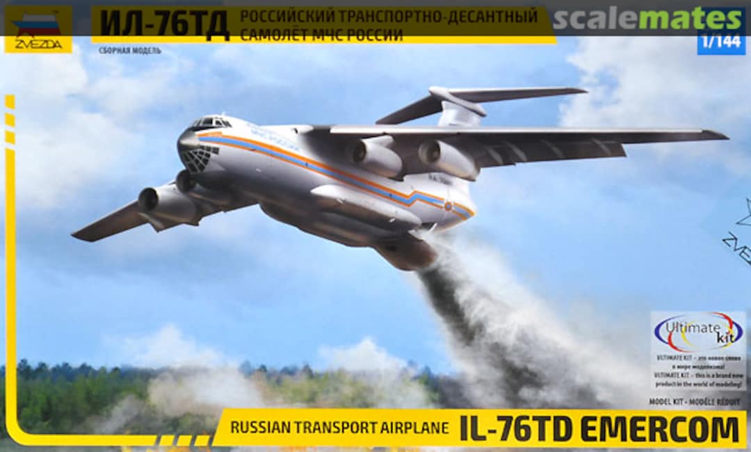 Boxart Il-76TD EMERCOM 7029 Zvezda