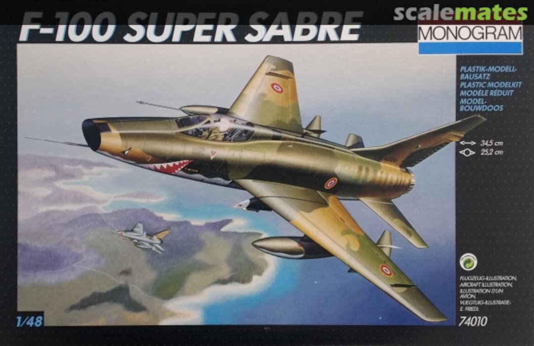 Boxart F-100 Super Sabre 74010 Monogram