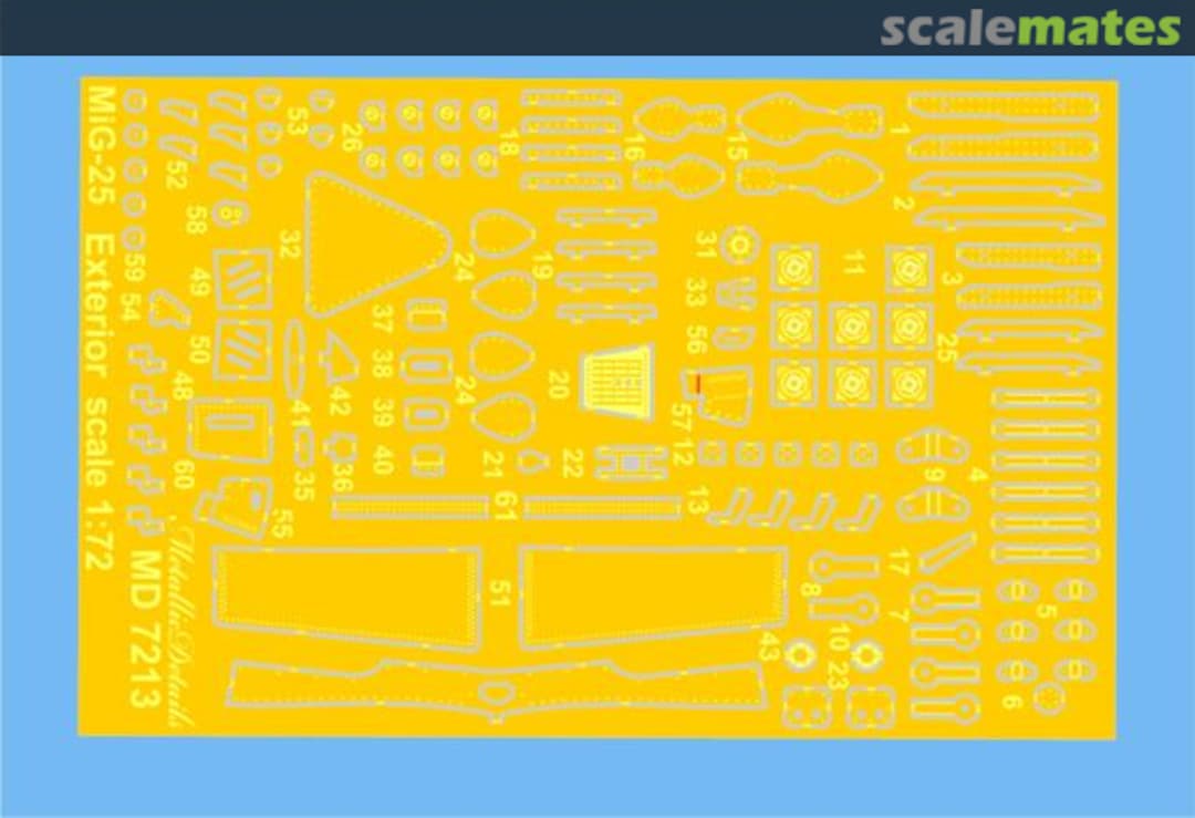 Boxart MiG-25 MD7213 Metallic Details