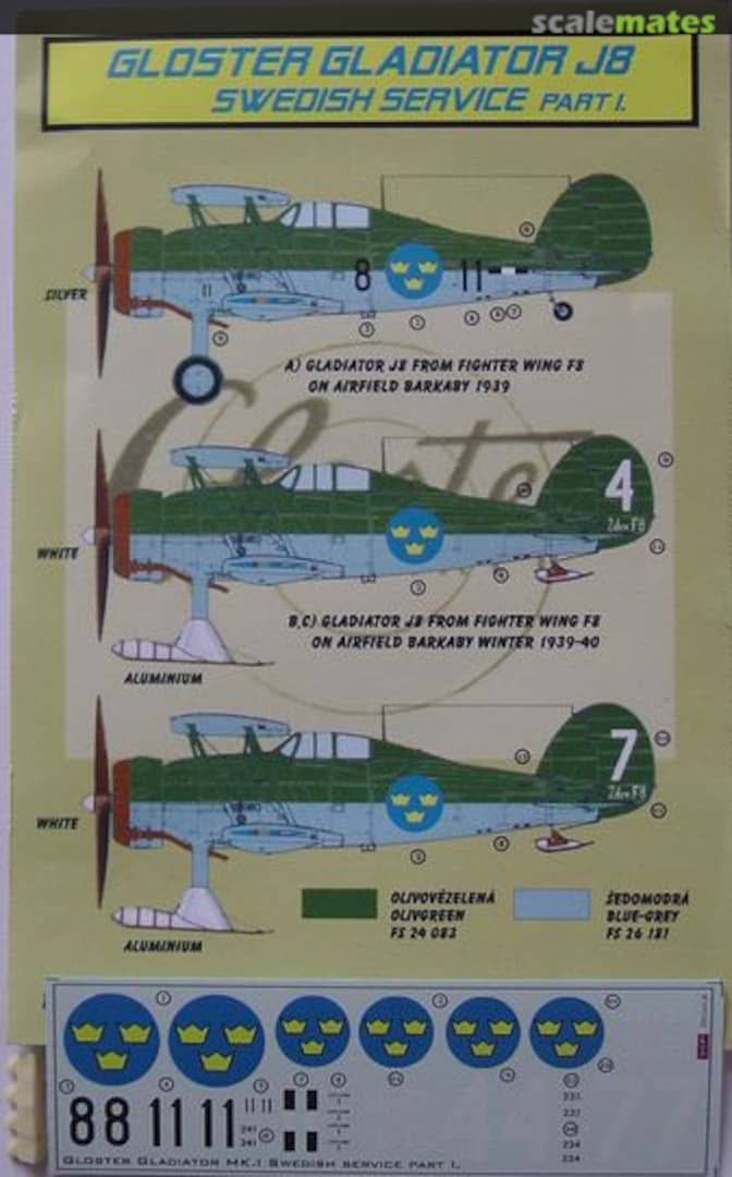 Boxart Gloster Gladiator J8 DEC72178 Kora Models