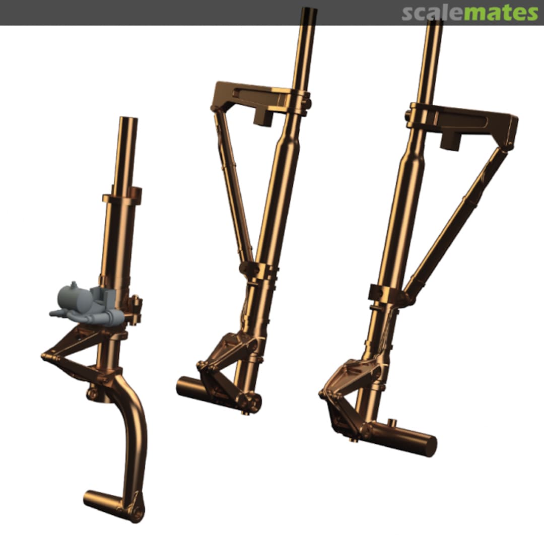 Boxart P-38J undercarriage legs, bronze 648784 Eduard