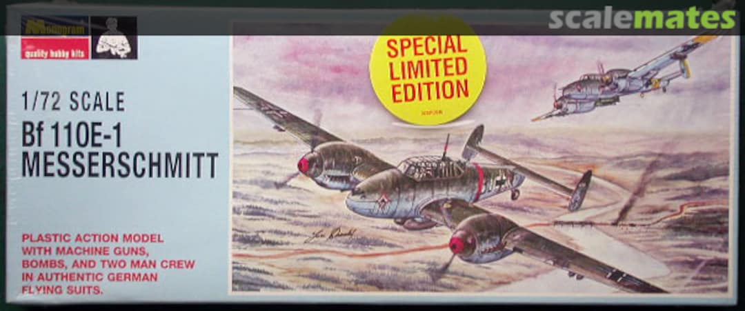 Boxart Messerschmitt BF110E-1 PA162 Monogram