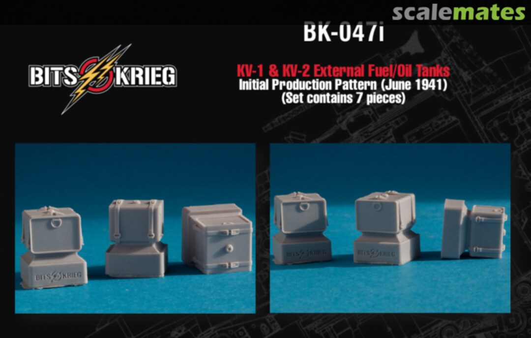 Boxart KV-1 & KV-2 (Model 1940) External Fuel / Oil Tanks BK-047i BitsKrieg