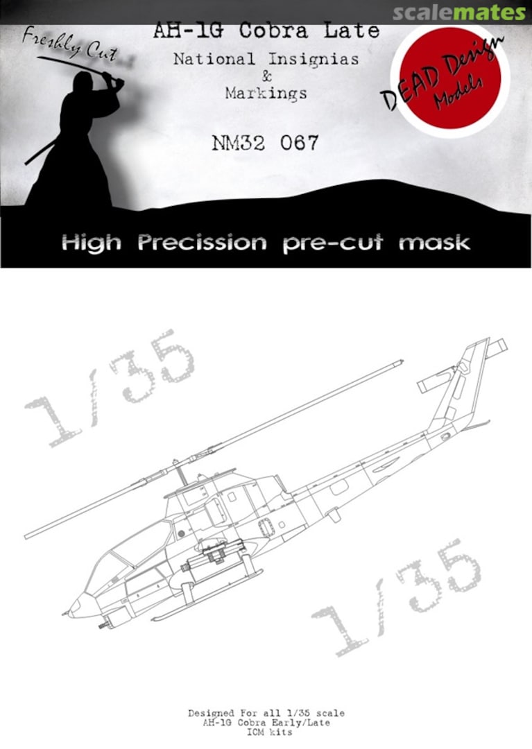 Boxart AH-1G Cobra - Natonial Insignias & Markings NM32067 DEAD Design Models