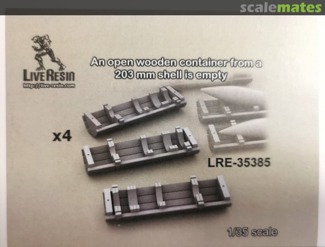 Boxart An open wooden container from a 203 mm shell is empty LRE-35385 Live Resin