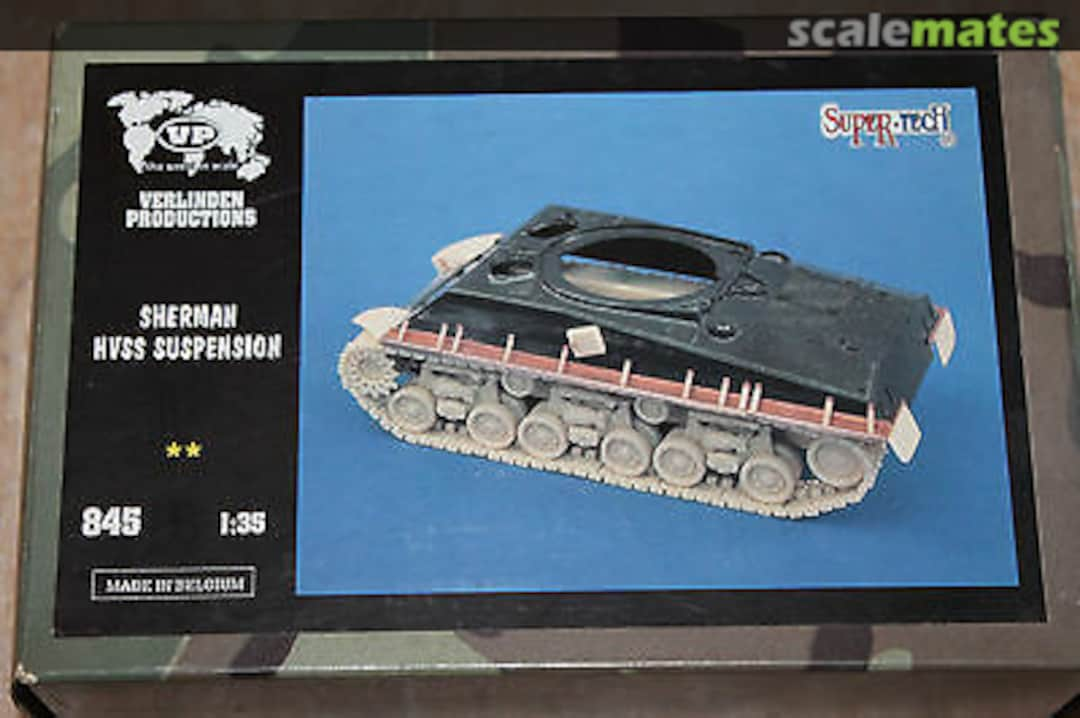 Boxart Sherman HVSS Suspension 845 Verlinden Productions