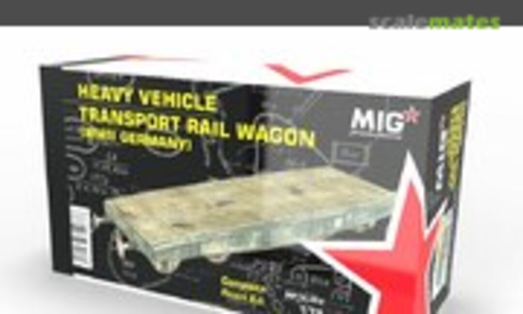 1:72 Heavy vehicle transport rail wagon (MIG Productions MP72-353)